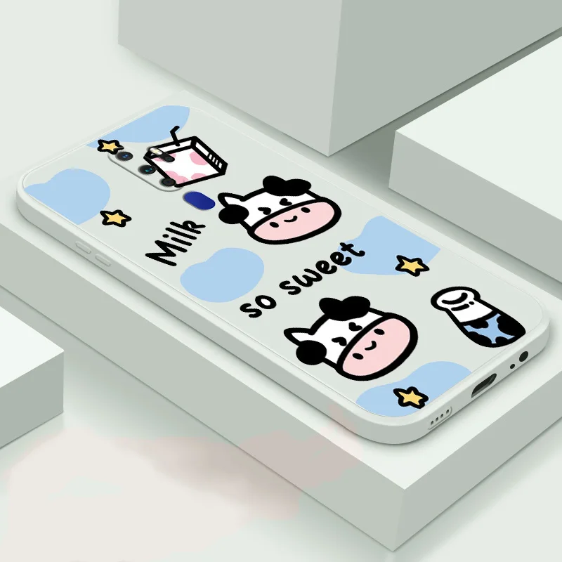 

For OPPO A92 2020 A92S A93 2020 A93 5G Soft Case TPU Silicone Phone Shell Cow Spot Back Cover Phone Case Cut Cartoon Case