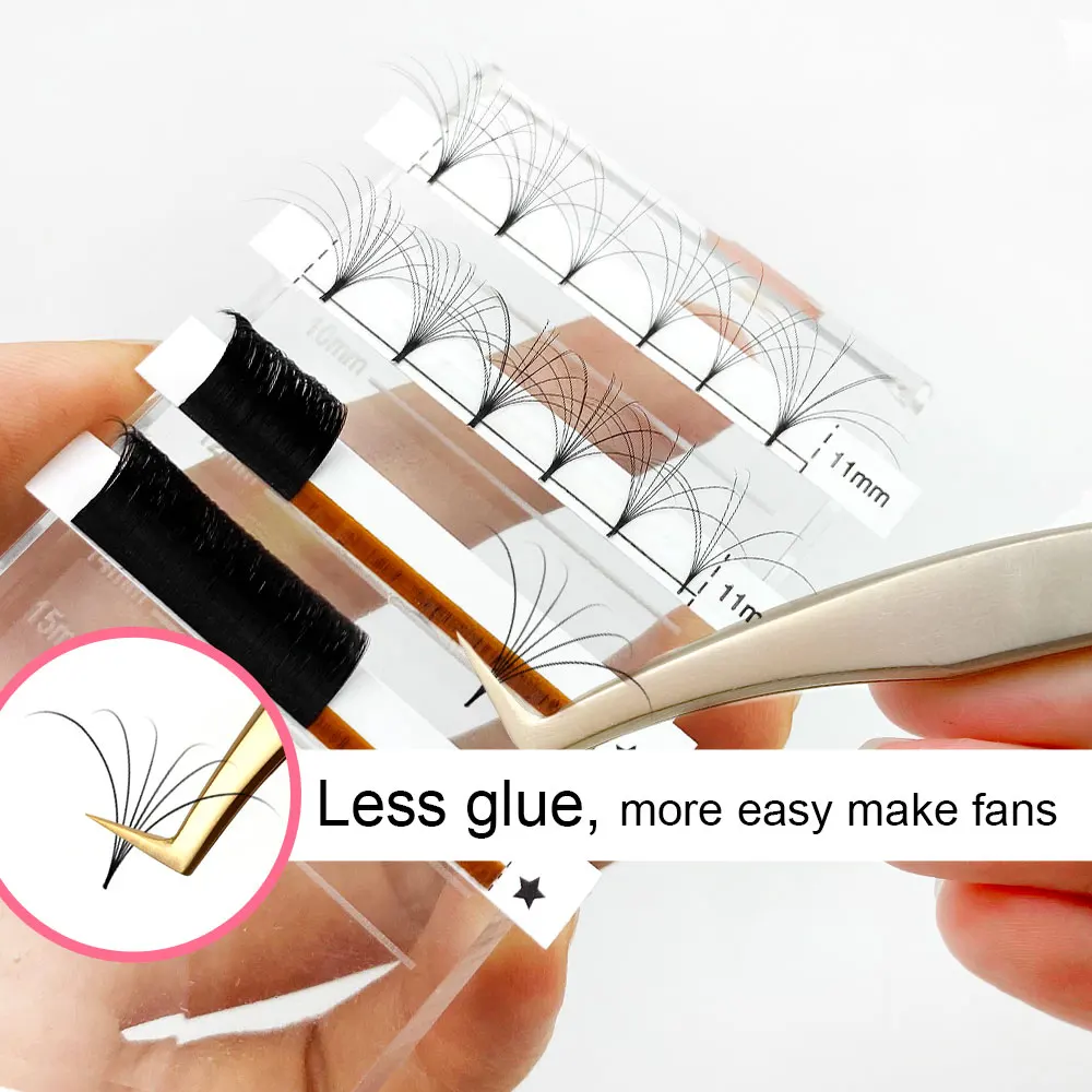 ABONNIE Matte Easy Fans Volume Наращивание ресниц Автоматические вентиляторы Накладные