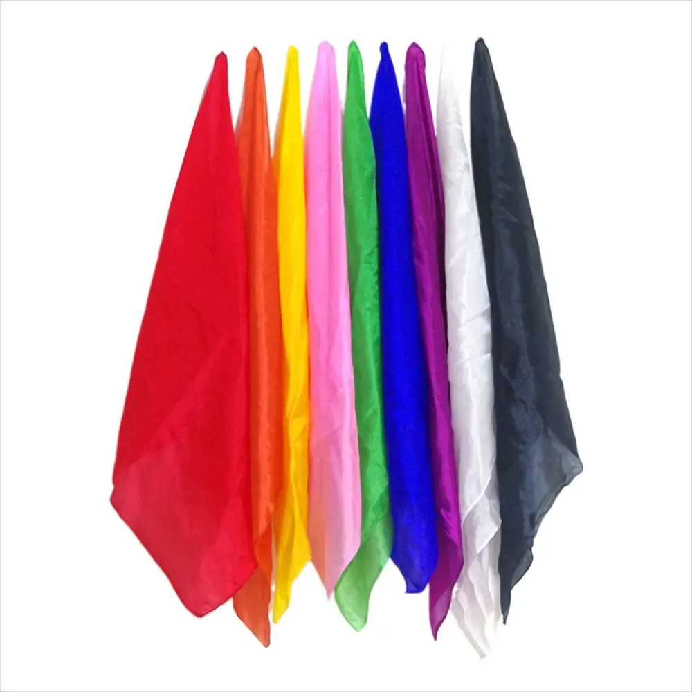 

45* 45 cm Scarf Magic Tricks Magic Prop 30*30cm Magic Silk Learning & Education Gimmick Props Magician Scarves Close Up