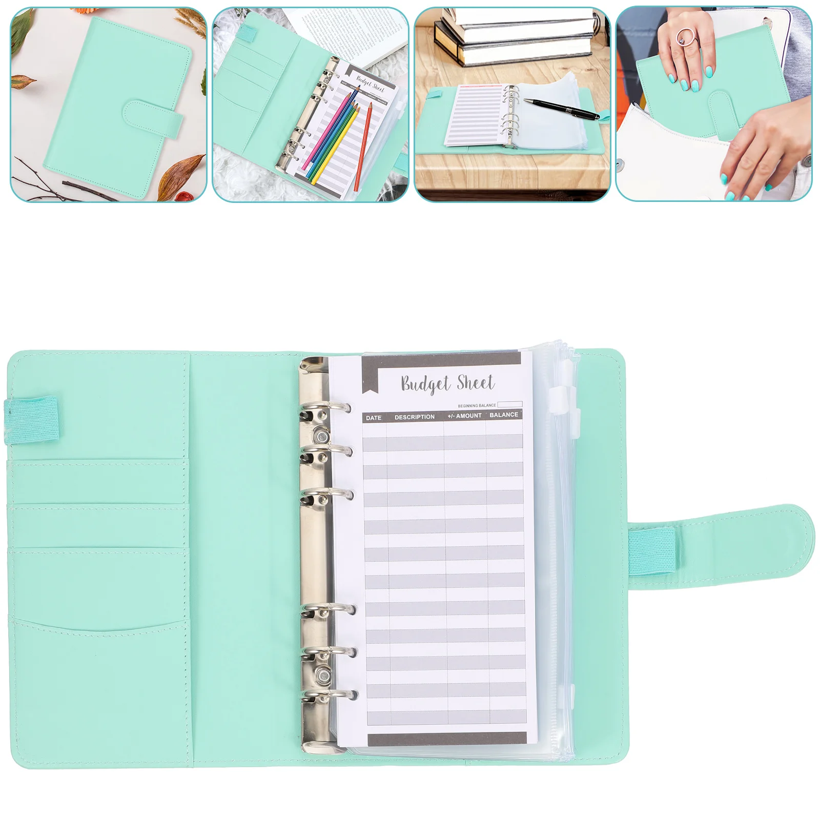

Journal Loose Leaf Notebook Cash Stuffing Envelopes Binder Budget Accessories Bill Money Planning