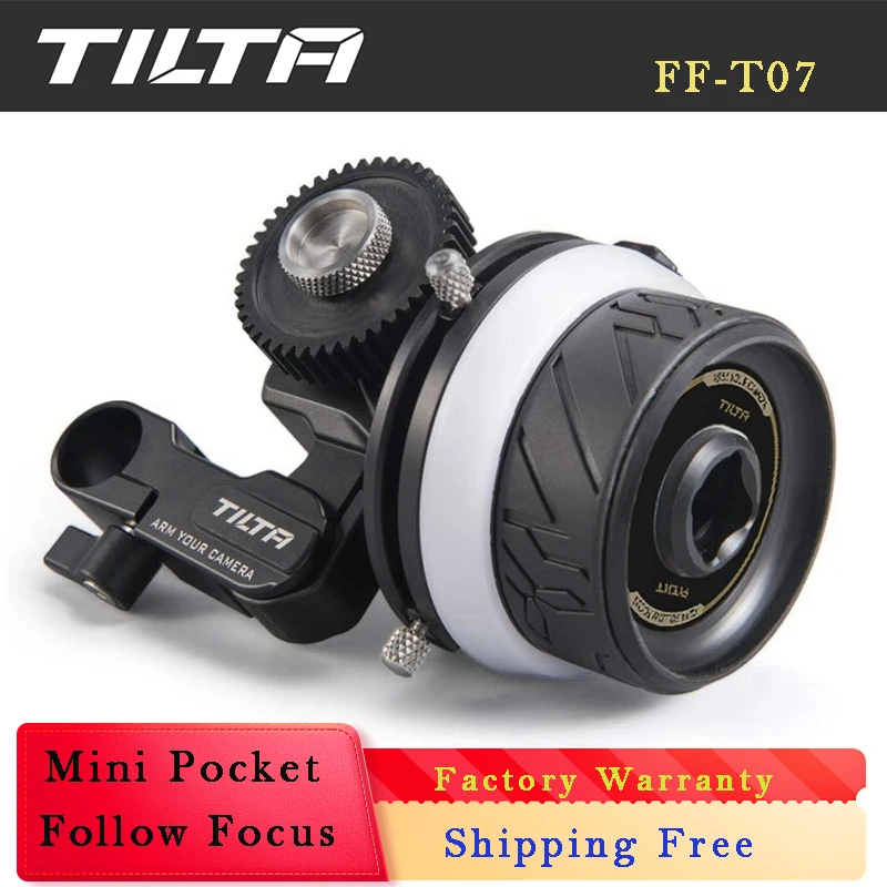 

TILTA FF-T07 Mini Pocket Follow Focus 2.0 Zoom Wireless Lens Control System For DSLR Sony A7M4 A7S3 FX3 C70 R5C GH6 BMPCC 4K 6K