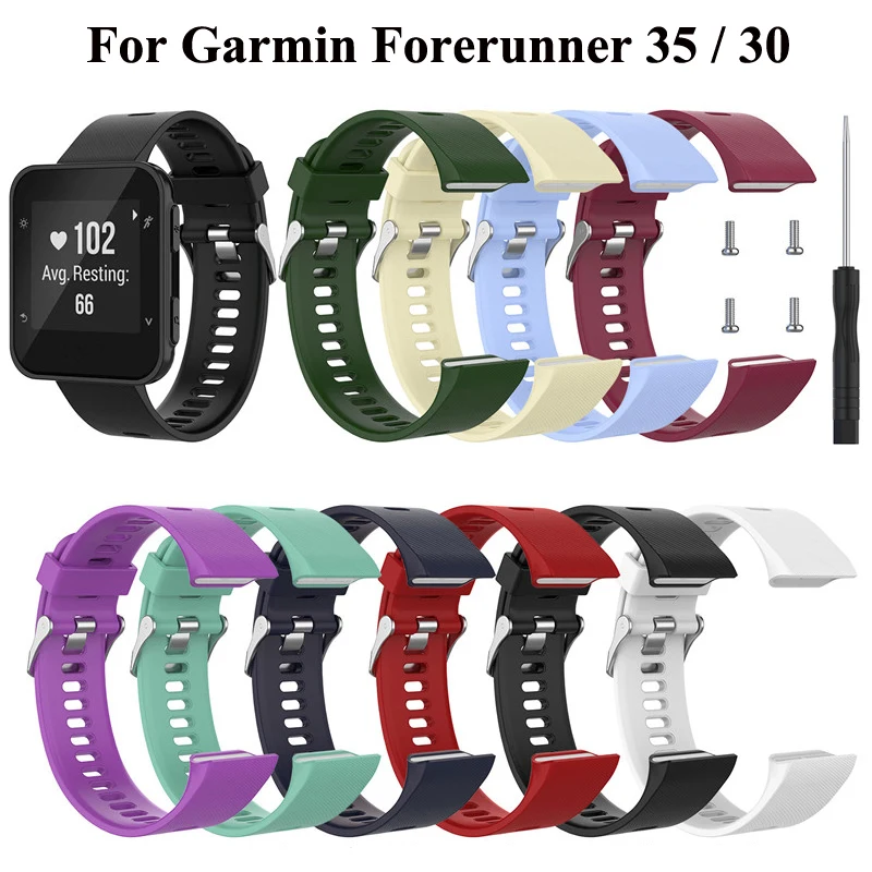 Силиконовые спортивные ремешки для Garmin Forerunner 35/30 ремешок на запястье умных часов