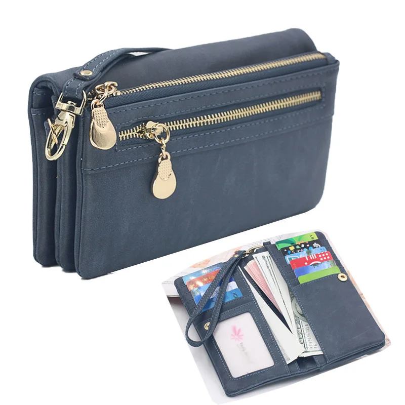 

Fashion Zipper Purses Women's Wallets Envelop Long Wallet Women Long Section Clutch Wallet Soft PU Leather Money Bag 2023