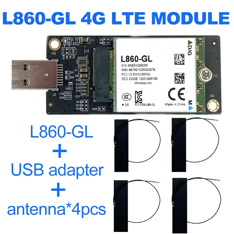USB 4G Module L860-GL FDD-LTE TDD-LTE Cat16 4G Card L860 GL LTE Module USB Module l860-gl