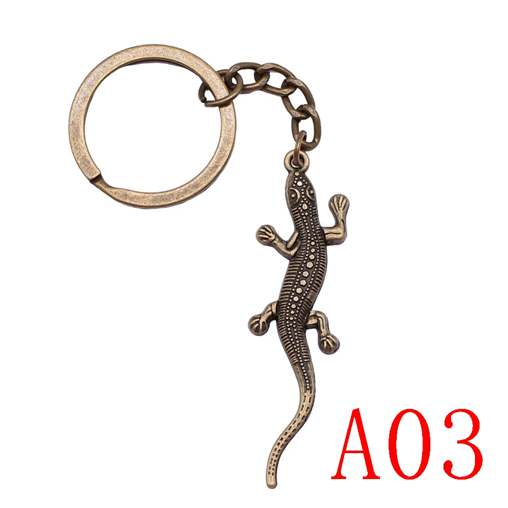 Брелок для ключей в виде лягушки и ящерицы |