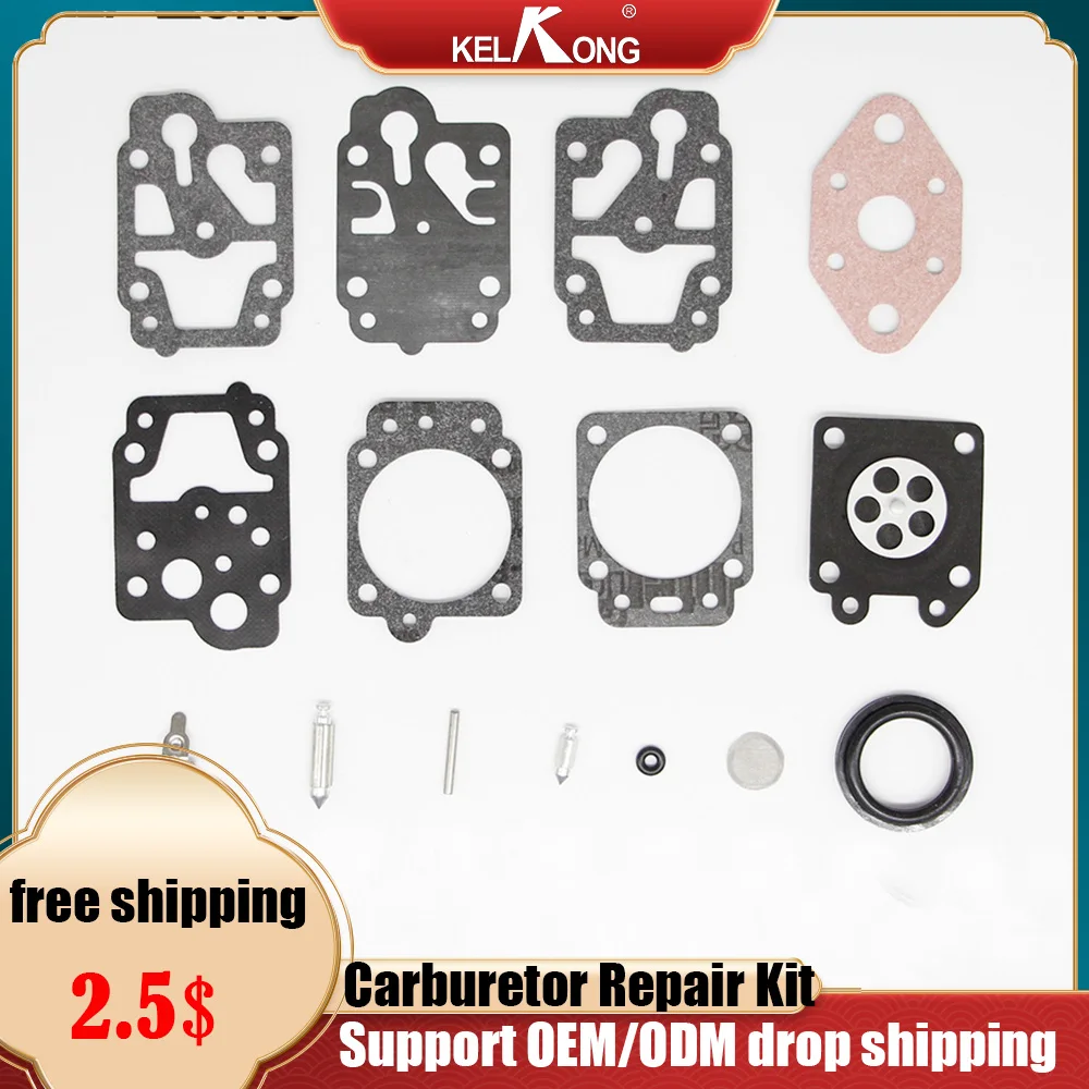 

KELKONG New Carburetor Rebuild Kit K20-WYL for Gx22 GX31 Walbro WYL Series Maruyama LE230 Echo GT1100 GT2