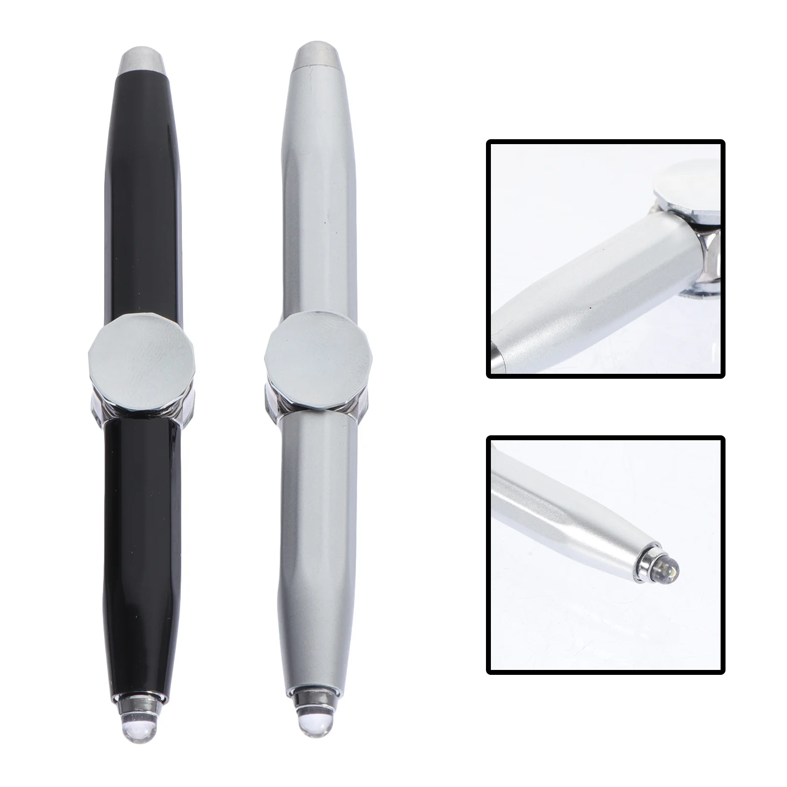 

2 Pcs Mema Gifts Pen Gift Writing Pen Luminous Pen Fountian Pen Decompression Ballpoint Pen Metal Luminous Ballpoint Pen