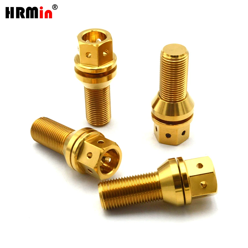 HRMin Gr.5 титановый конусный болт шайбы без сиденья с 6 отверстиями 10 шт./20 шт. M14*1 25*28-45