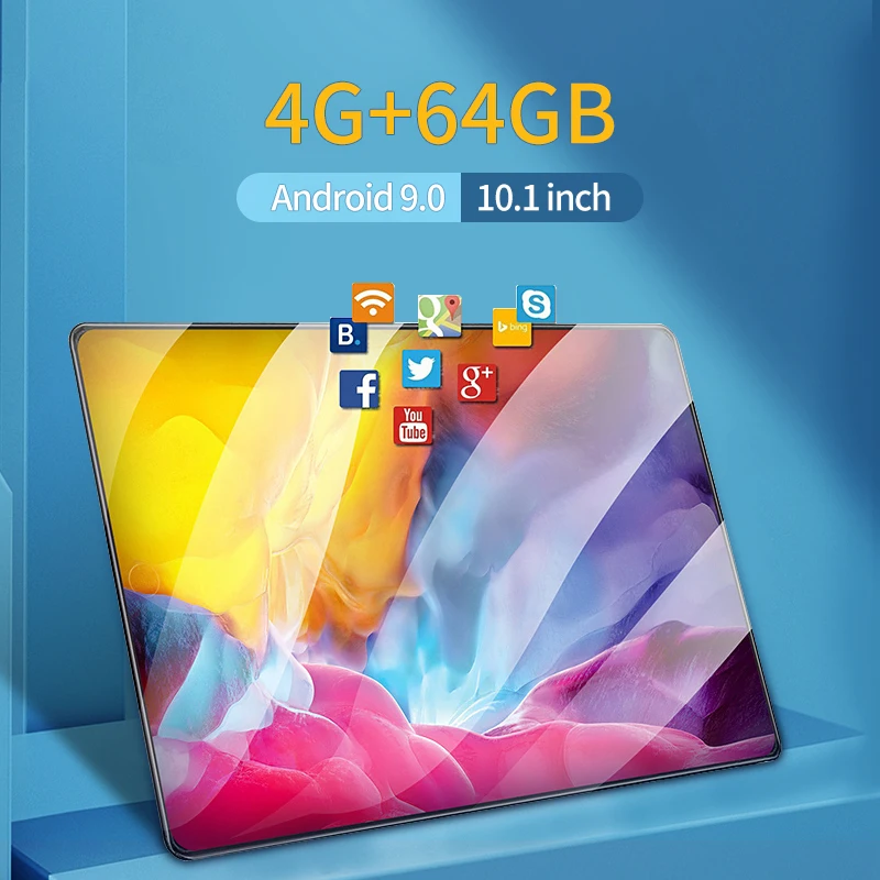 

Best Selling 2023 Tabletas 10.1 inch 2 In 1 Tablet 4GB Ram 64GB Android 9.0 4G Network Dual Card Dual StandbySupport Zoom