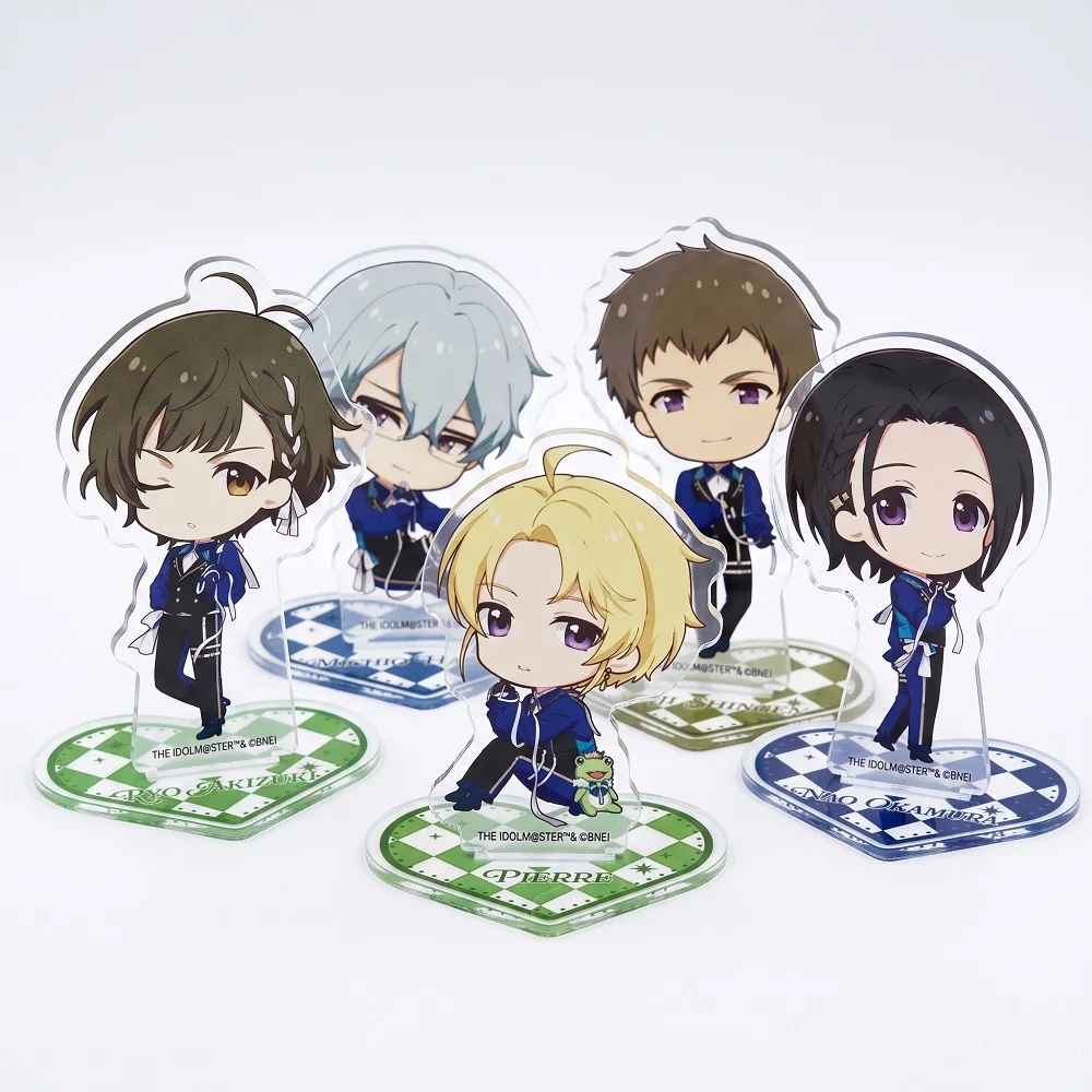 Фото Акриловая подставка Anime Idolmaster SideM с фигуркой Пьер Рё, 10 см, двусторонняя, декор для стола, брелок, коллекционные предметы для отаку. №1