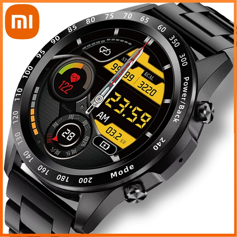 

XIAO MI Bluetooth Call Watch Smart Watch Men Full Touch Fitness Tracker Blood Pressure Smart Clock IP68 Waterproof Smart Watch