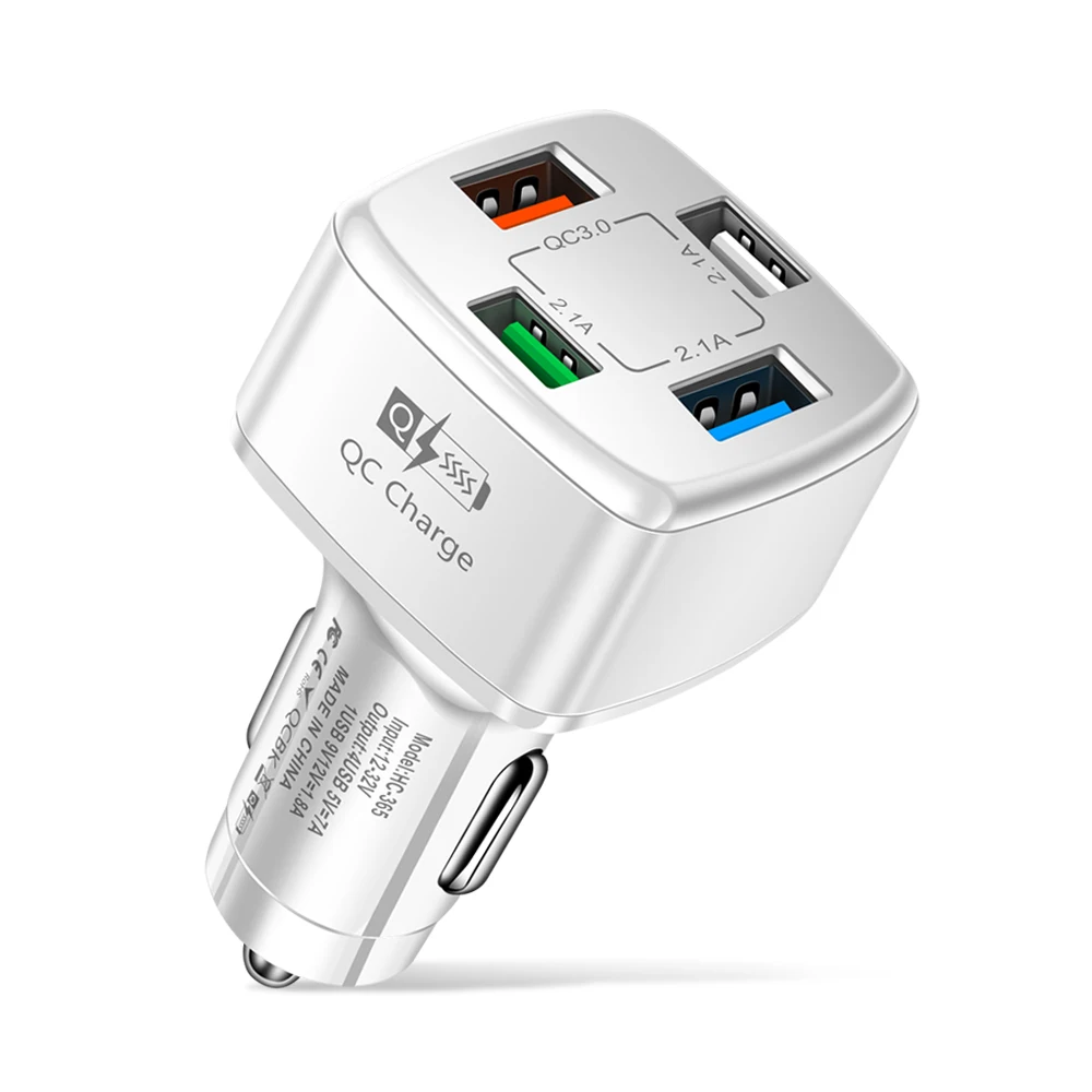 Автомобильное зарядное устройство DC 12-32 В с 4 USB-портами 35 Вт 7A QC 3 0 - купить по