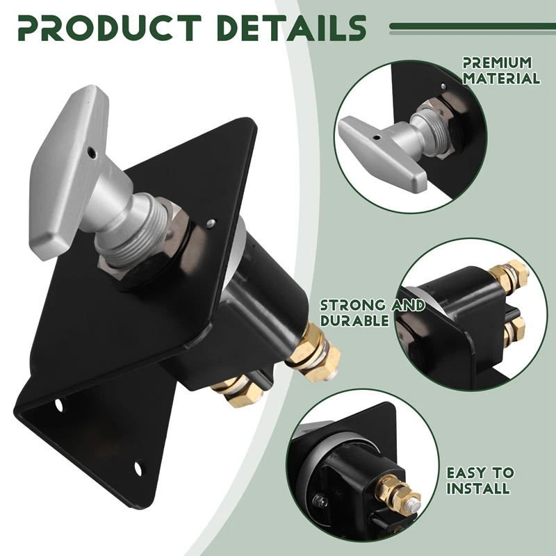 Универсальный выключатель питания от аккумулятора 12 В-48 В для яхты с панелью