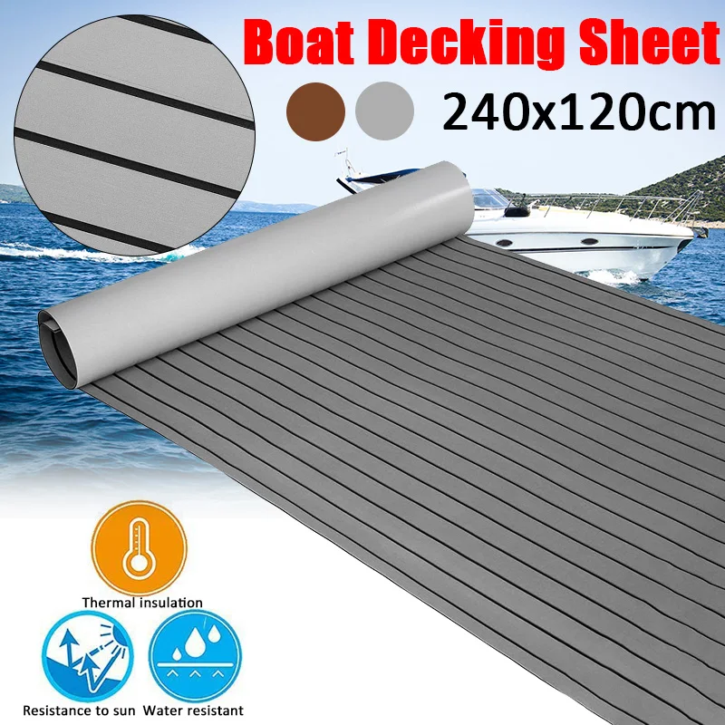 

600/900/1200x2400mm Teak Flooring Self Adhesive EVA Boat Yacht Marine Flooring FauxTeak Decking Sheet Pad Foam Floor Mat