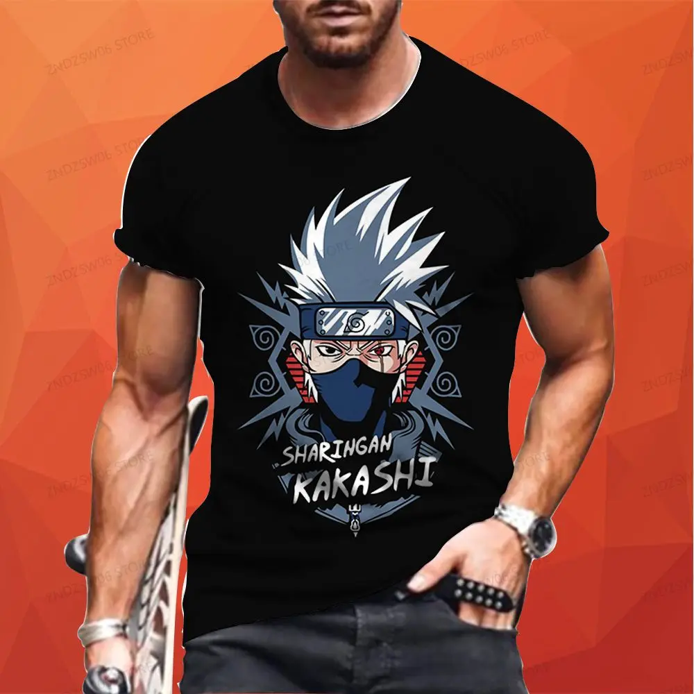 Shippuden футболка для мальчиков и девочек Наруто мужская с 3D принтом аниме коротким