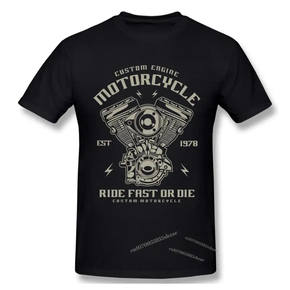 

Custom Engine Motorcycle Tshirt man T Shirt Woman