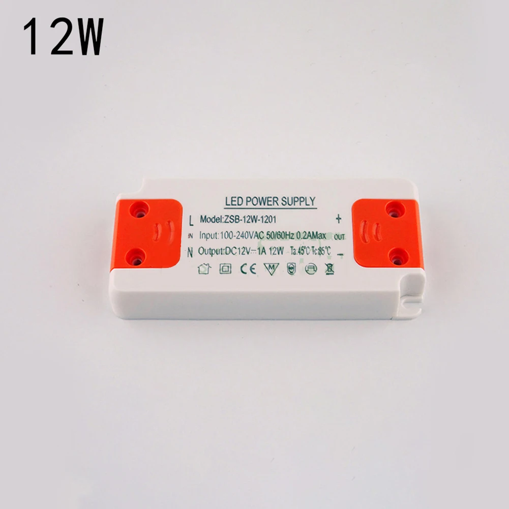

LED Driver Transformer 240V AC To 12V DC For Strip Bulb Converter Automatic Protection For Ceiling Light Tunnel Light