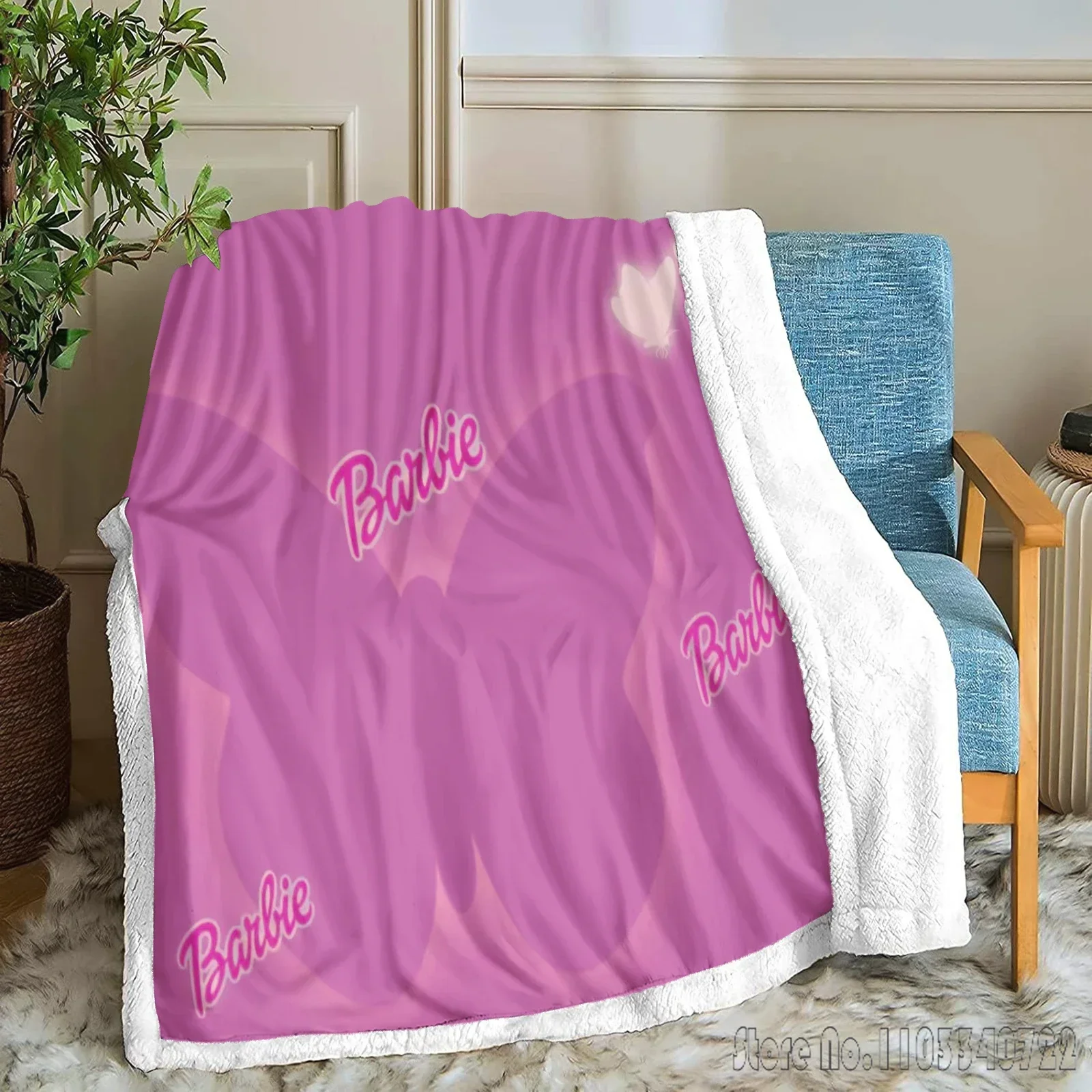 Детские одеяла Барби Диснея на заказ пушистые современные домашние коралловые