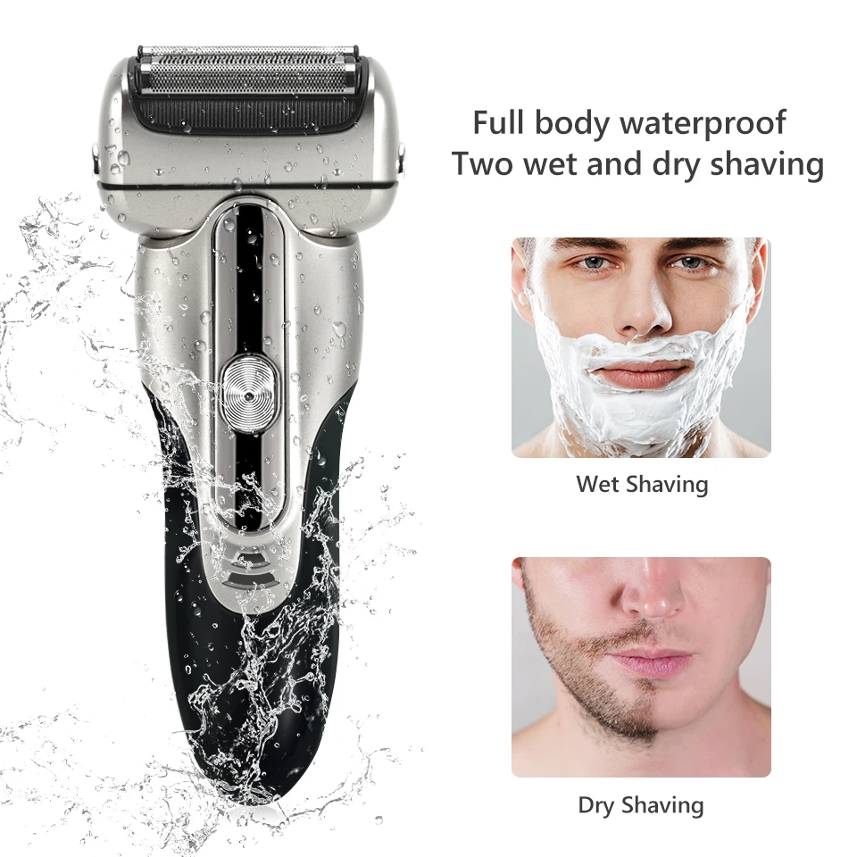 Razor For Men Washable Beard Electric Shaver Rechargeable Stubble Electric Razor Head Shaving Machine Balds