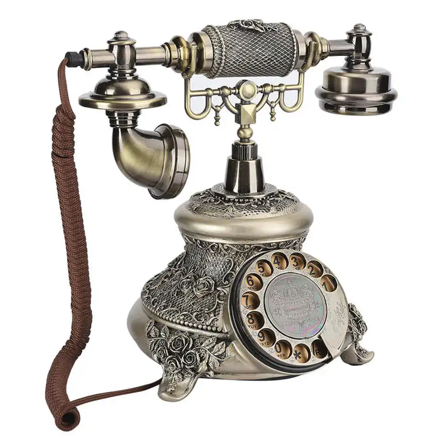 MS-5700D Resin Classical Vintage Turntable Dial Antique Rotation European Telephone VintageTelephone telefono fijo | Компьютеры и офис