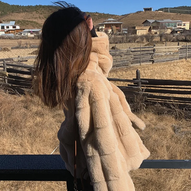 2022 Fashion Faux Fur Coat Mink Fur Teddy Coat Warm Jacket for Women Fur Coats for Women Winterwear Solid Women's Winter Jacket