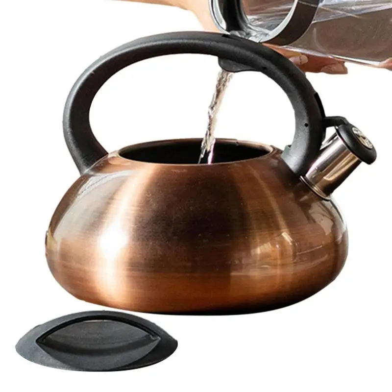 

Stainless Steel Tea Kettle Whistle Tea Pot 3.2-Quart 3L Kettle Pot Stovetop For Boiling Water Coffee Or Milk Gift For Family