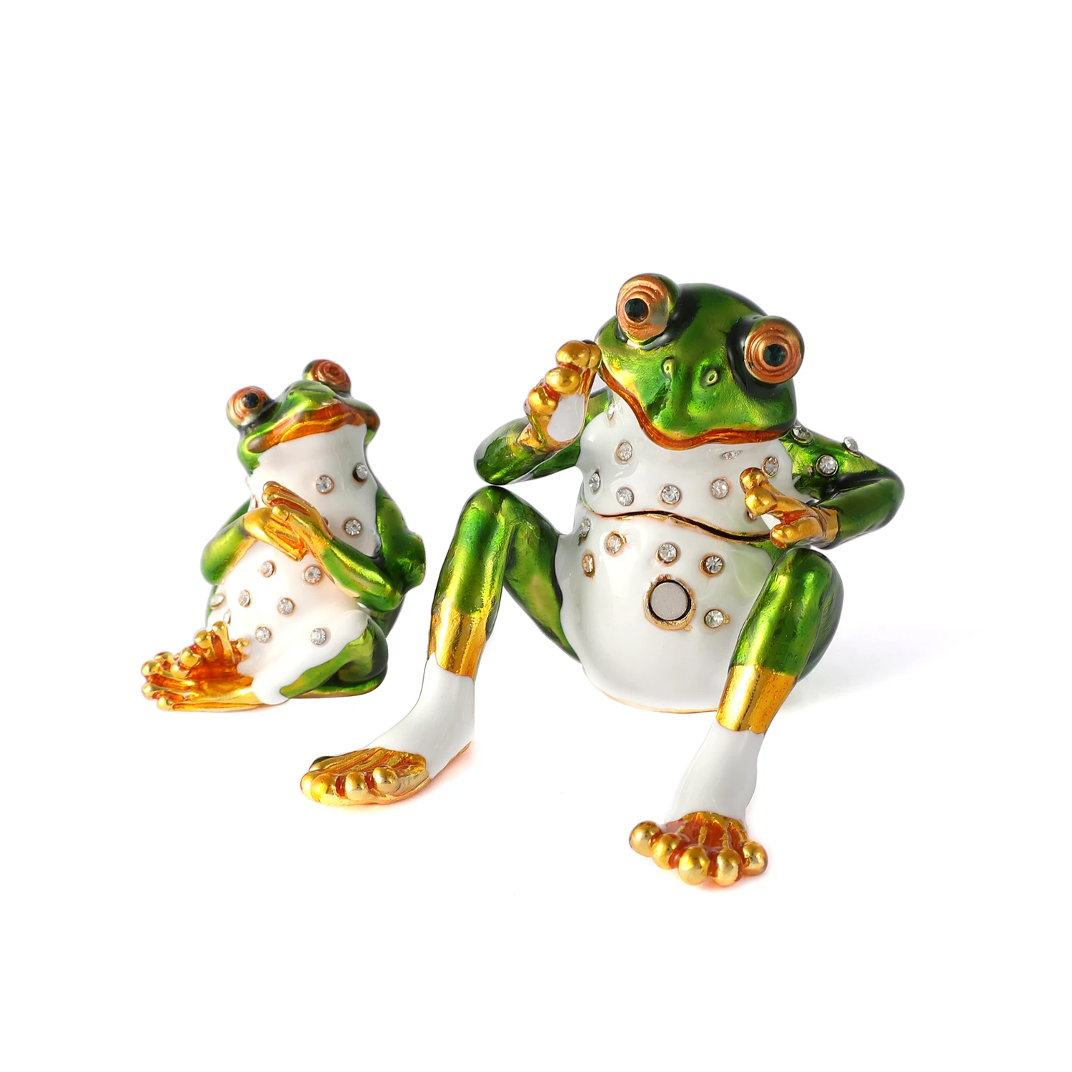 QIFU Art Craft бионическая двойная форма лягушки для домашнего декора