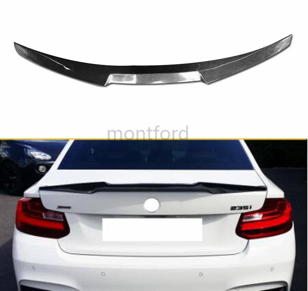 

M4 Style Carbon Fiber Rear Roof Spoiler Trunk Lip Wing For BMW F22 Spoiler 2 Series Coupe & F87 M2 220i M235i 228i 2014 - UP