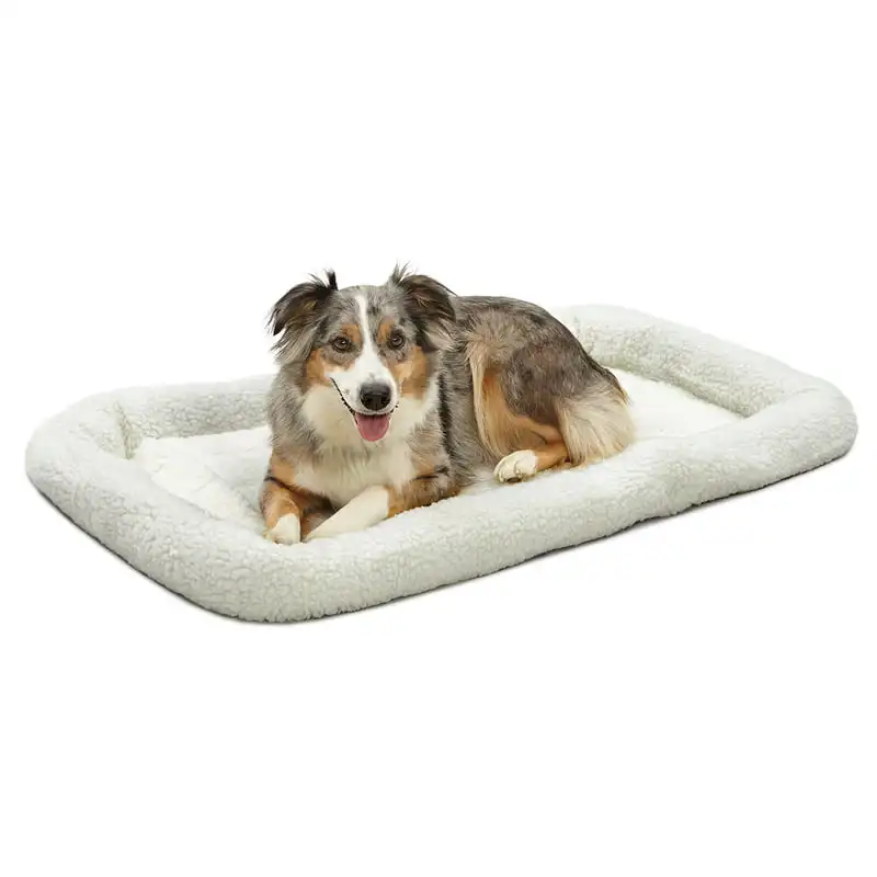 

Deluxe QuietTime Bolster Pet Bed & Crate Mat, Fleece, 42"