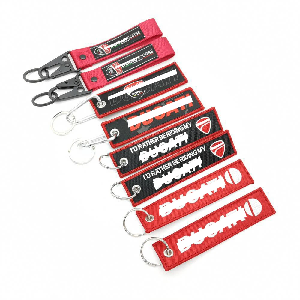 Брелок для ключей с вышивкой из полиэстера и мотоцикла подвесной путешествий