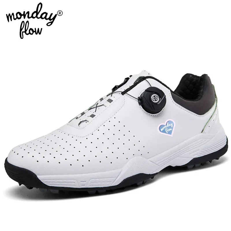 Monday Flow Водонепроницаемые туфли для гольфа Мужские качественные кроссовки