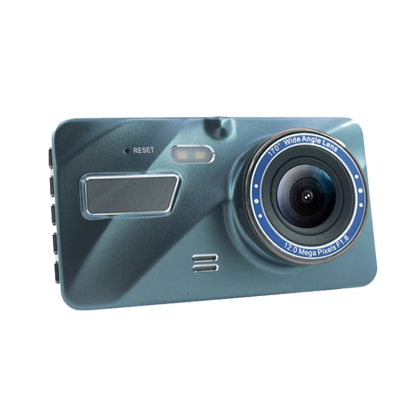 

4.0 Inches 2.5D Dual Lens IPS Screen Night Vision Driving Recorder Loop Recording Motion Detection Reversing Camera