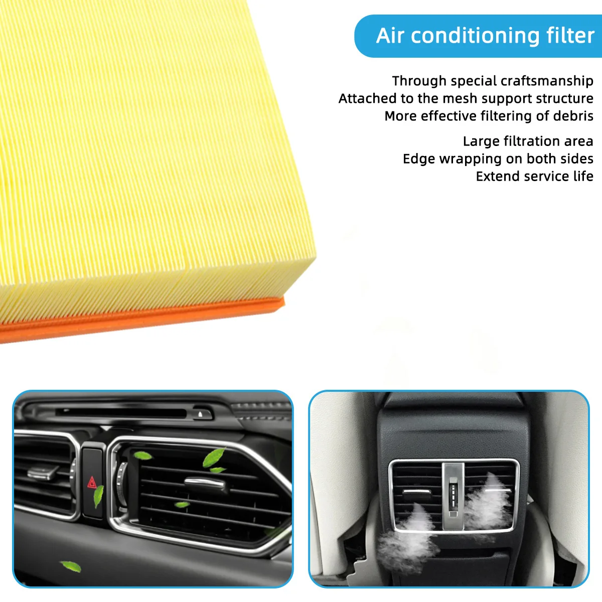 Воздушный фильтр для автомобильного двигателя пыльца контроля климата сменные