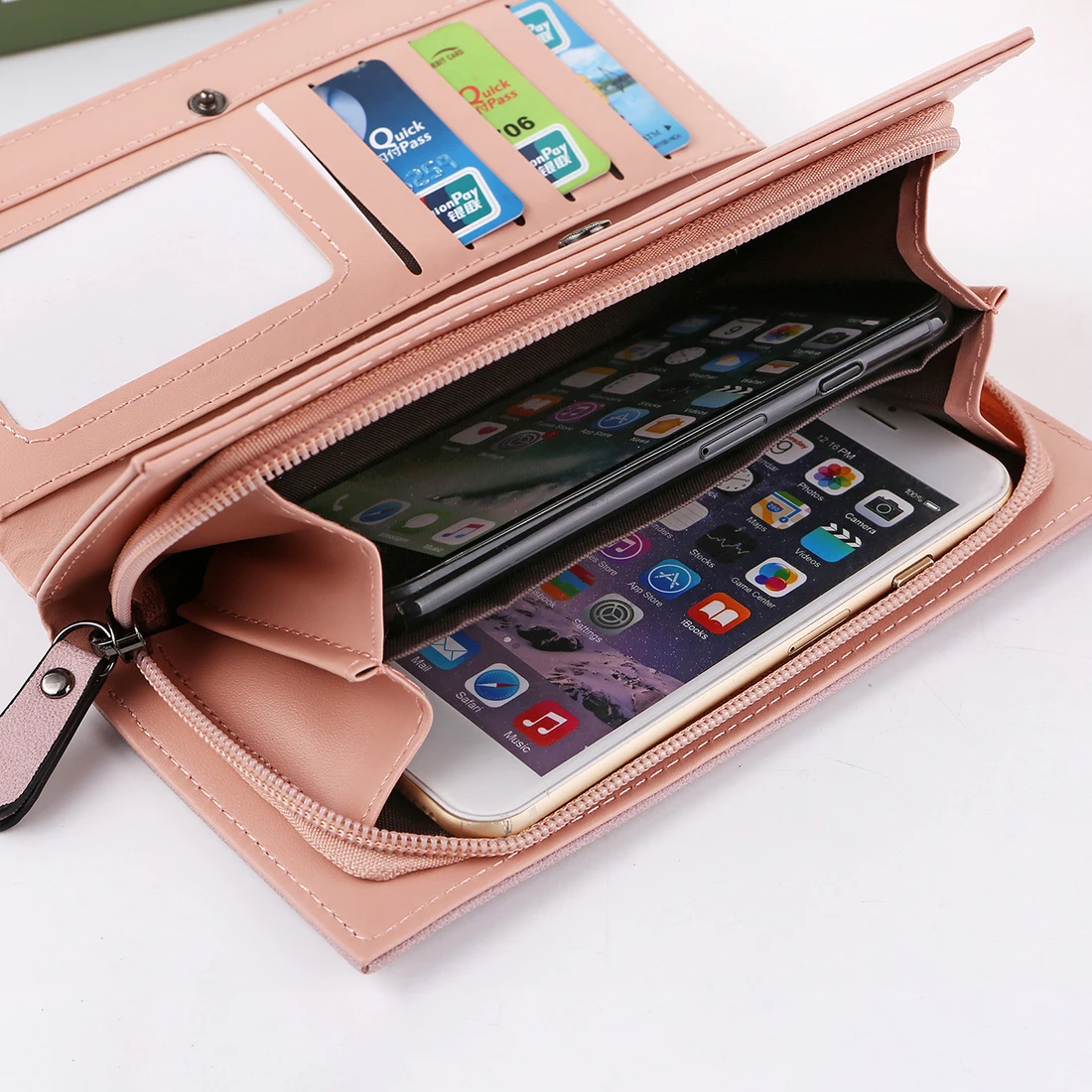 Брендовый кошелек женские кожаные кошельки высококачественный Дамский клатч на