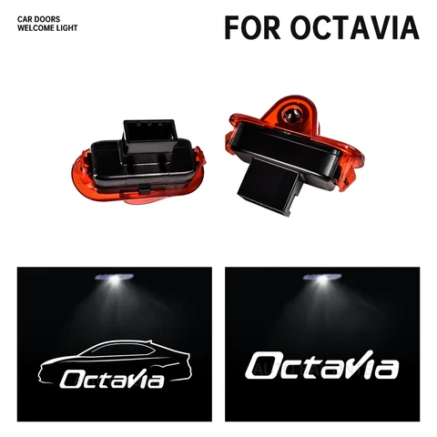 Для Skoda Octavia 1Z A5 2004 2005 2006 2007 2008 2009 2010 2011 2012 2013 лазерный проектор с логотипом автомобиля