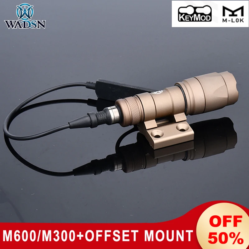 Тактический фонарик DD крепление со смещением для M300 M600 охотничье оружие