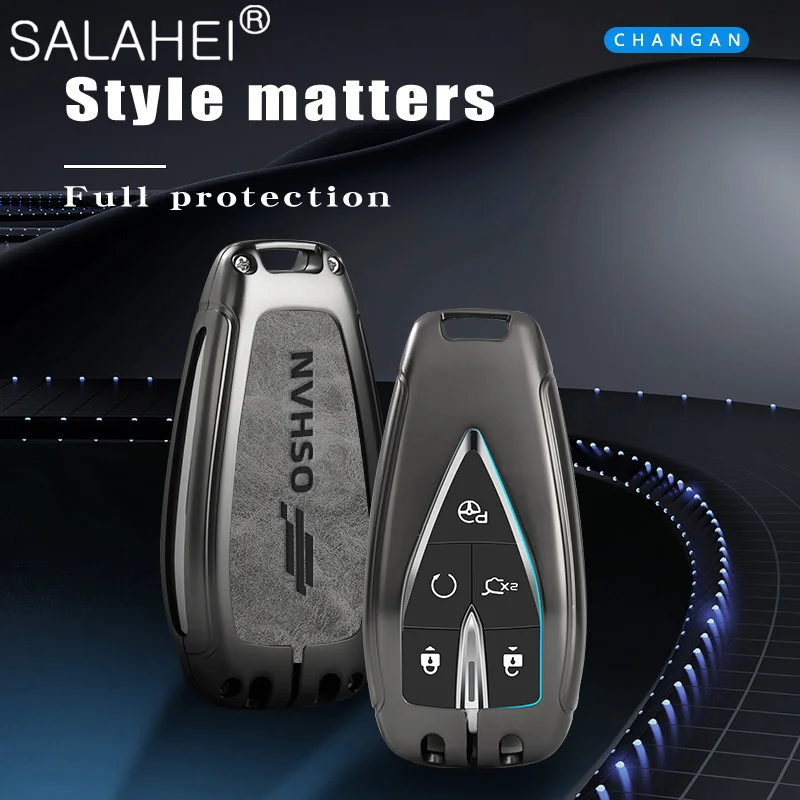 

Car Key Case Cover Holder Shell Full Protector For Changan Oushang OSHAN X5 X7 EV 2019 2020 2021 Auto Key Decoration Accessories