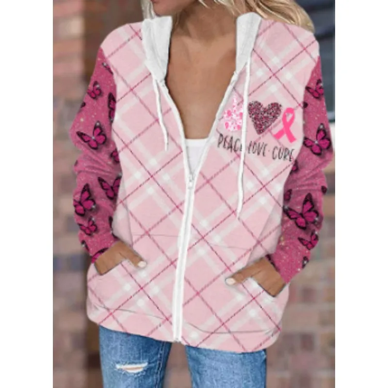 

Women's Spring and Autumn Leisure Loose Butterfly Print Long Sleeve Thin Coat