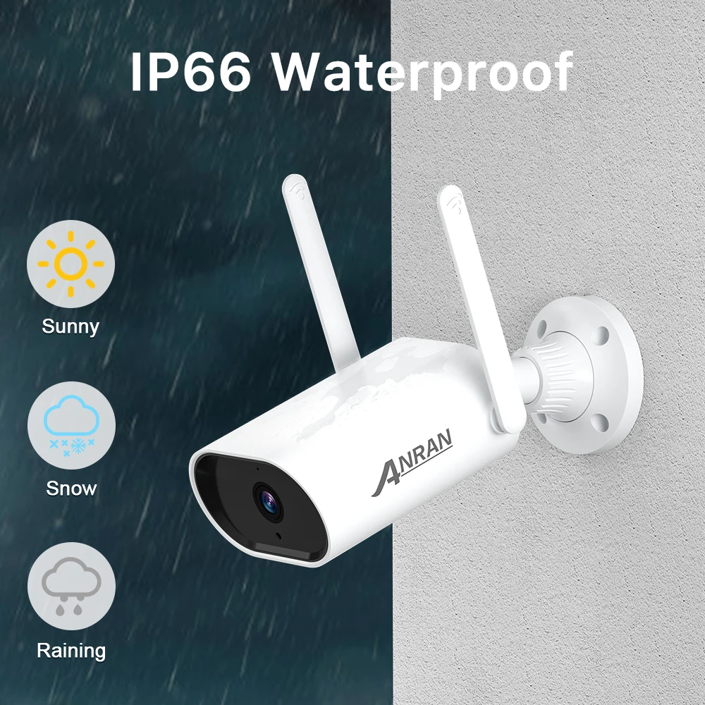 ANRAN 5MP 2 4 GHz Wifi ip-камера видеонаблюдения 1920P HD ИК Ночное Видение Обнаружение