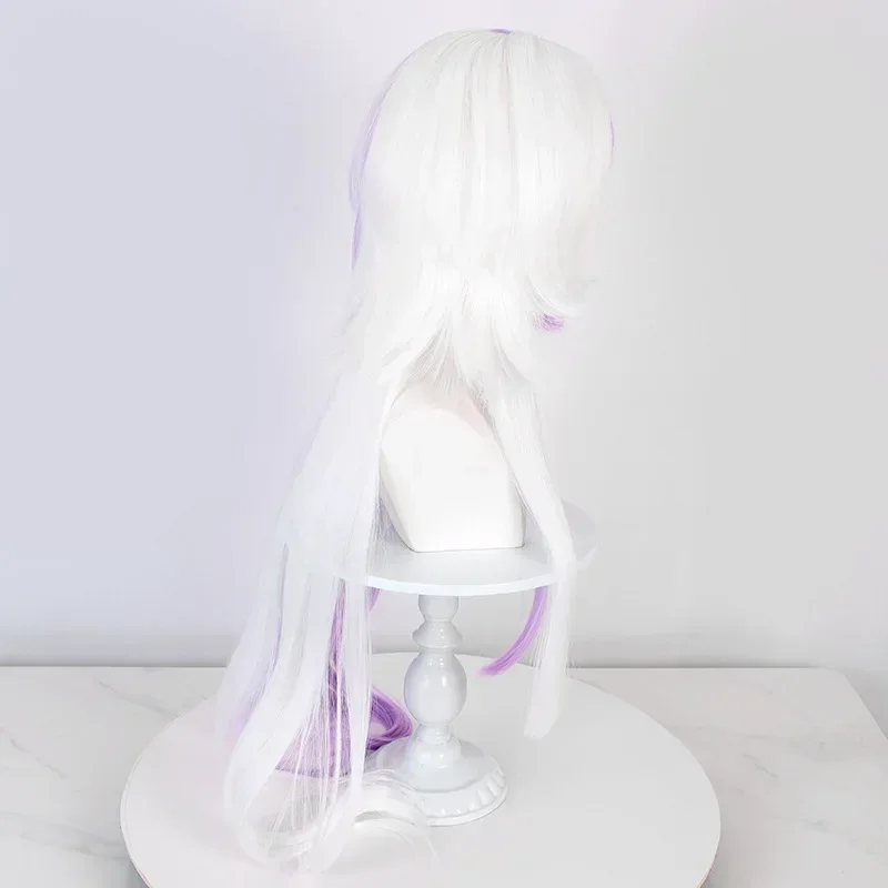 Аниме Bungou Stray Dogs Косплей 100 см Длинный Sigma Парик Фиолетовый Белый Парики