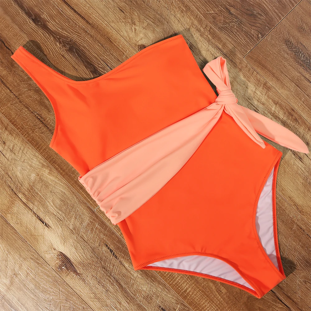 

One Piece Swimwear Women 2022 Sexy Leopard Swimsuit Female Monokini Push Up Bathing Suit Push Up Beachwear One Shoulder Bodysuit