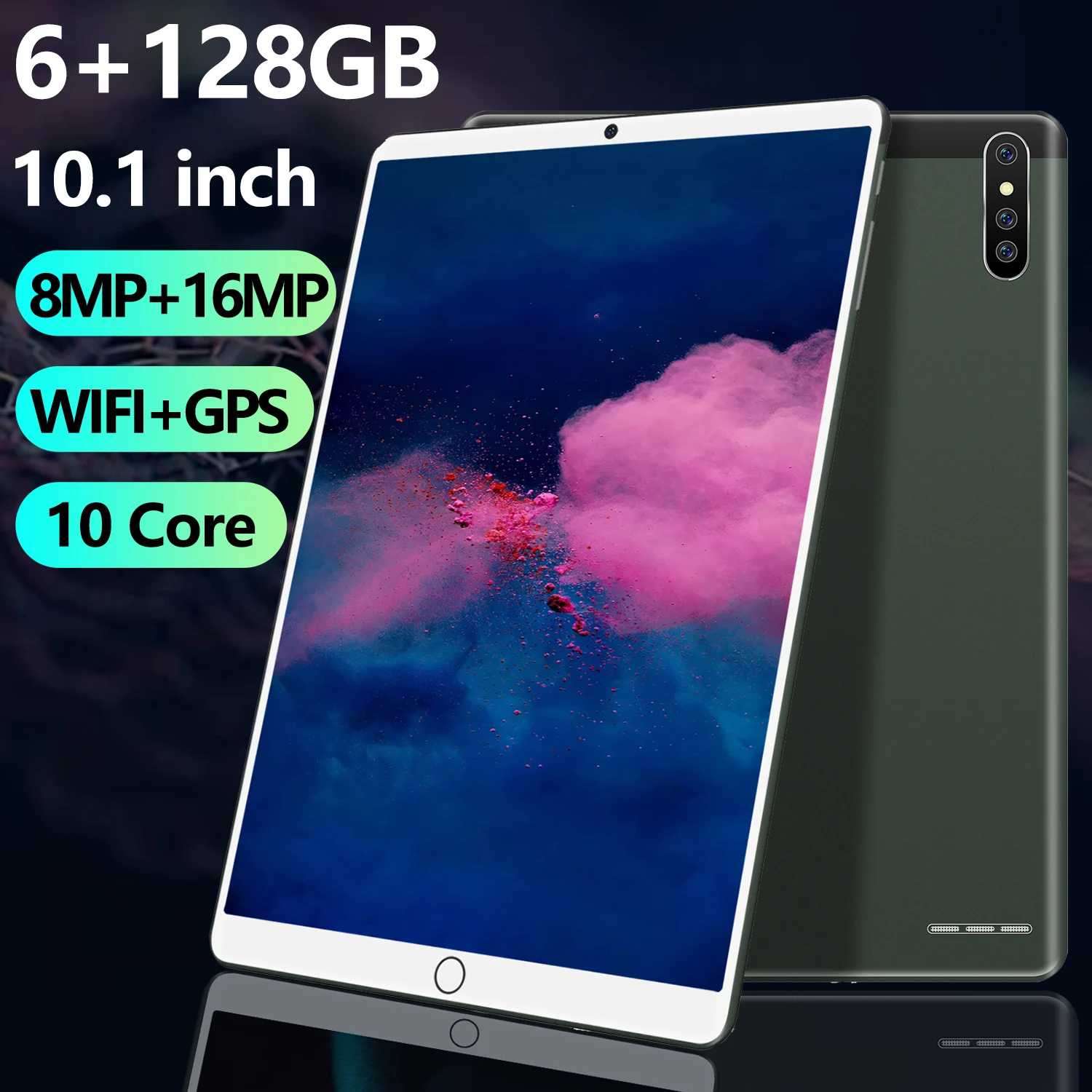 

2022 Newest Tablet PC H18 5G 8800mAh 10.1 Inch Deca Core Android 8.1 128GB ROM Office Google Play Dual SIM GPS Tablette Pad