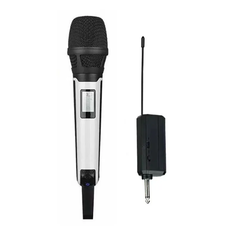 

SKM205 UHF Professional Wireless Microphone Metal Mic for Karaoke DJ Cartridge Vocal For Recording Studio Theater