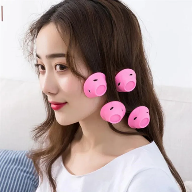 

10 Pcs Heatless Hair Curlers Soft Silicone Curly Hair Products Professional Don't Hurt Curly Hair Tools For Women