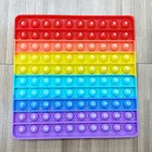 Пазл Pop It большой 20 см цифровой силиконовый Детский развивающий антистресс снятие стресса Popit мягкие сжимаемые пузырьки сжимаемые игрушки