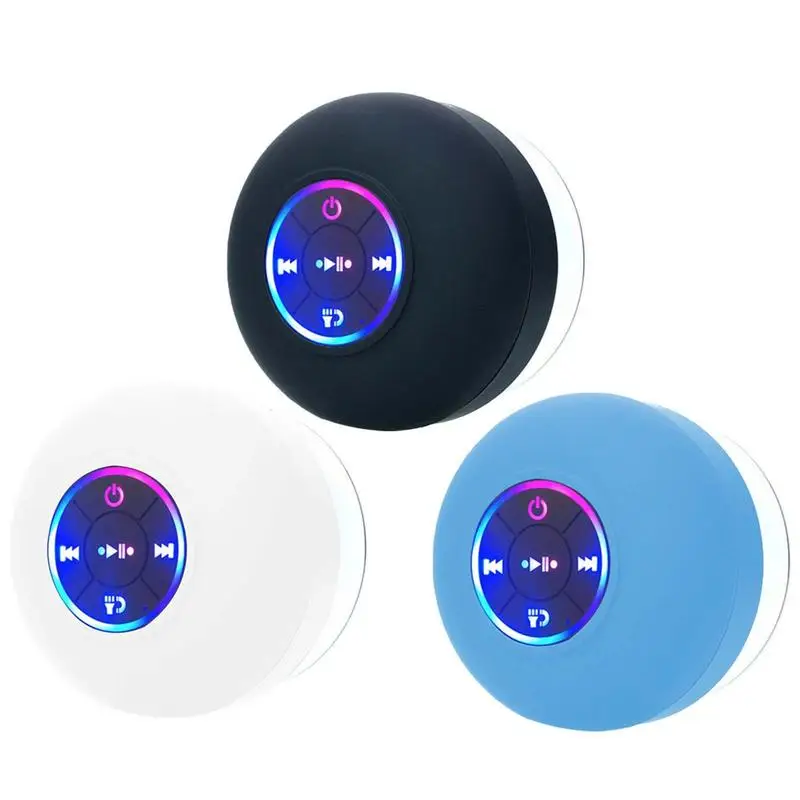 

Mini Waterproof Speaker Player With Suction Cup Audio Music Player Unique Wireless Speakers For Car Outdoor Pool Bathroom