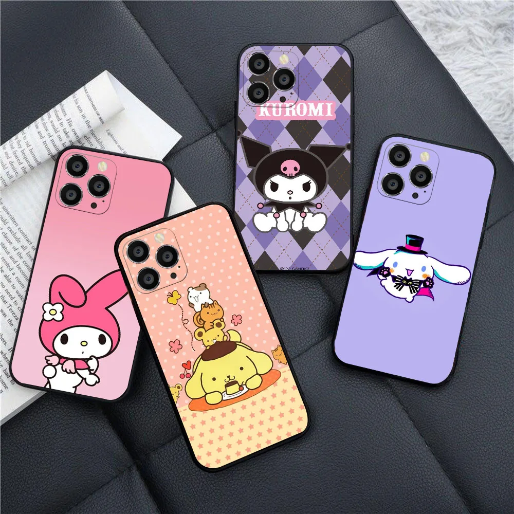 Черный чехол Sanrio AU-56 для Realme C2 C3 X2 XT C21 C12 C25 C21Y C33 C31 C30 Narzo 20 30A 50i Pro