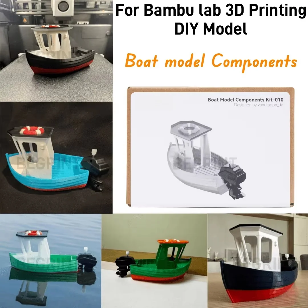 Bambu Lab 3D-принтер DIY Модель лодки Компоненты модели Kit Bamboo Bambulabs 3D-печать Игрушки
