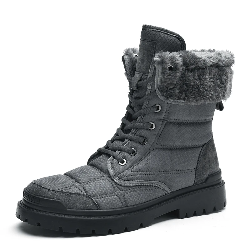 

OLOMLB winter outdoors Men's high top cotton shoes Training hiking Men's boots Protective toe cap Special Forces Combat Boots