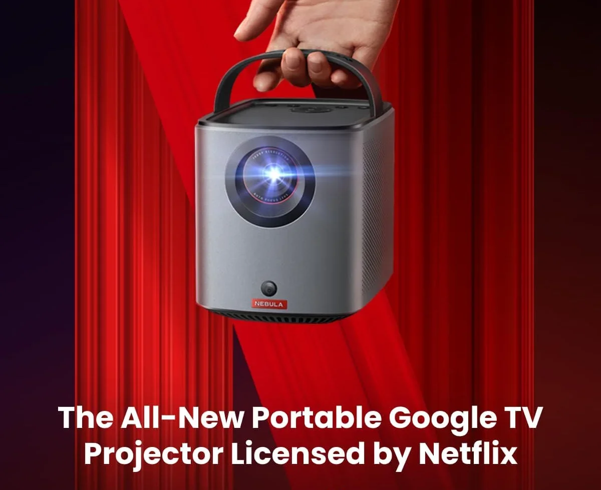 Фото 3 воздушных проектора GTV — официально лицензированный Netflix, для яркости 400 ANSI-люмен, родной 1080P, цифрового звука Dolby №2